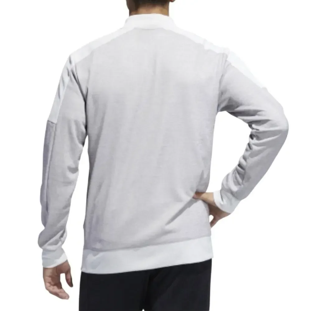 Adidas Jacket Gray Team Issue Bomber Full Zip Lightweight Performance Men’s L